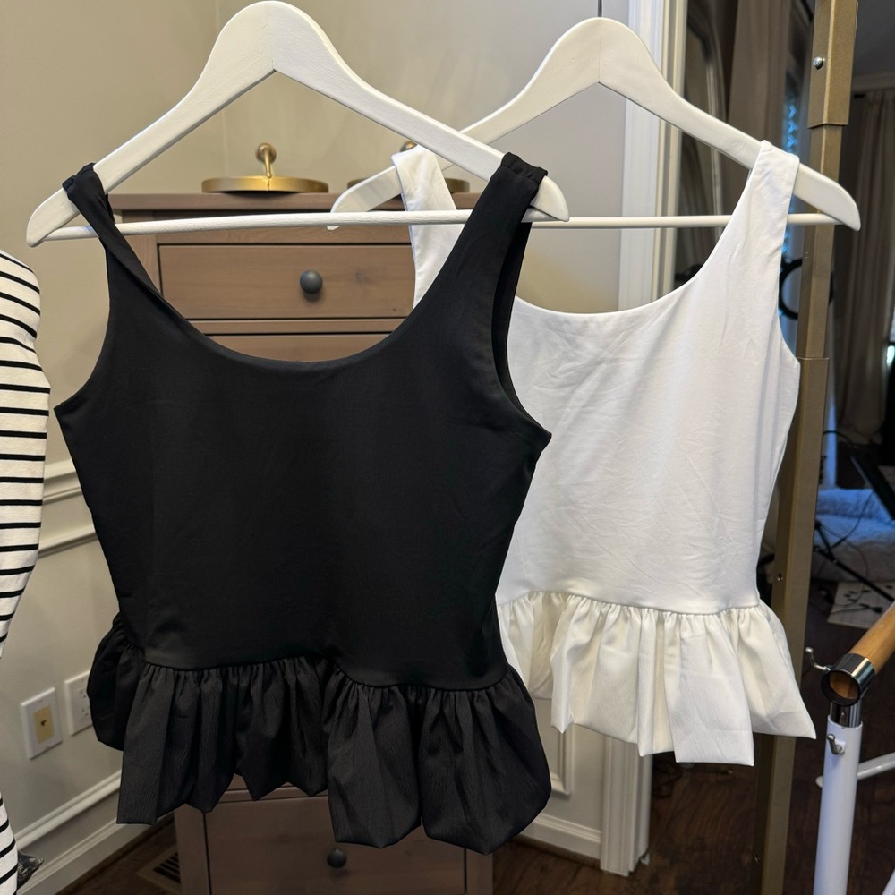 Set of 2 Peplum Tanks
